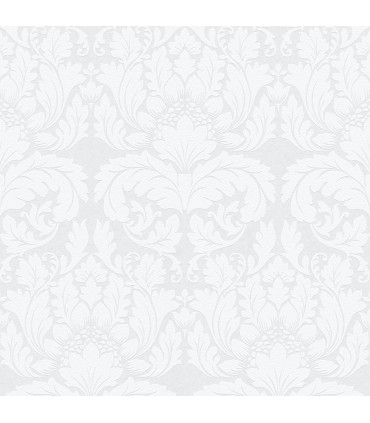4000-95135-1 - Jan White Damask Paintable Wallpaper