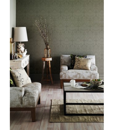 4000-95135-1 - Jan White Damask Paintable Wallpaper