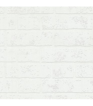 4000-99423 - Bridgers White Exposed Brick Wall Paintable Wallpaper
