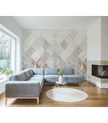 MU0215M - Diamond Parquet Mural by York