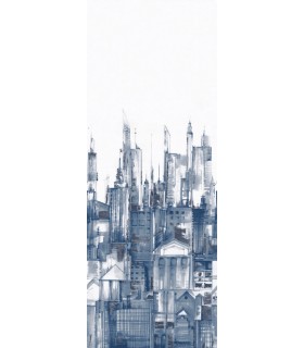 MU0275M -Cityscape Mural by York