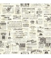 3123-64271 - Adamstown Cream Newspaper Classifieds Wallpaper by Chesapeake