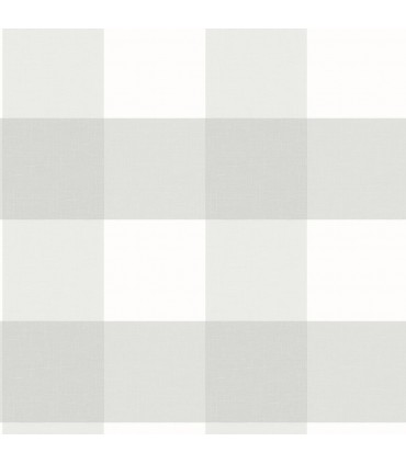 3123-12531 -Amos Grey Gingham Wallpaper by Chesapeake