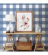 3123-12533 -Amos Blue Gingham Wallpaper by Chesapeake