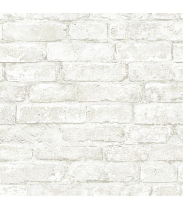 3123-12481 - Arlington White Brick Wallpaper by Chesapeake