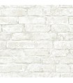 3123-12481 - Arlington White Brick Wallpaper by Chesapeake
