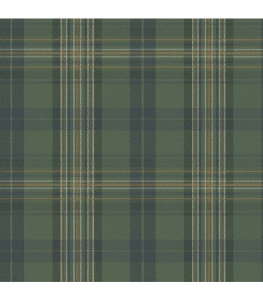 3123-330212 - Austin Green Plaid Wallpaper by Chesapeake