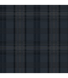 3123-330213 - Austin Navy Plaid Wallpaper by Chesapeake
