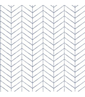 3123-25096 - Bison Blue Herringbone Wallpaper by Chesapeake