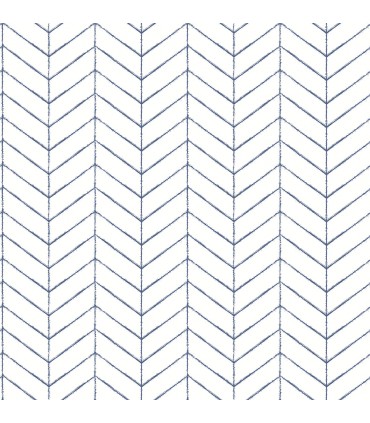 3123-25096 - Bison Blue Herringbone Wallpaper by Chesapeake