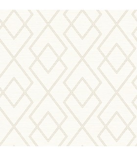 3123-12423 - Blaze Taupe Trellis Wallpaper by Chesapeake