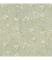3123-44107 - Braham Aqua Floral Trail Wallpaper by Chesapeake