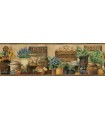 3123-44581 - Brittany Black Antiques & Herbs Border by Chesapeake