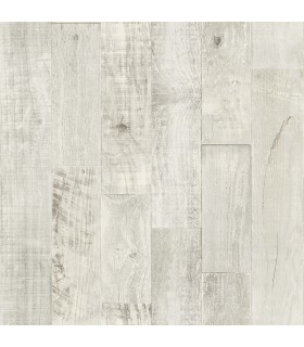 3123-12694 - Chebacco Light Grey Wooden Planks Wallpaper by Chesapeake