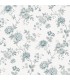 3123-02215 - Chrysanthemum Teal Jacobean Wallpaper by Chesapeake