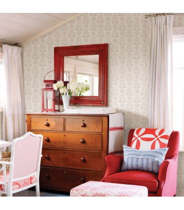 3123-13514 - Dolly Light Grey Wallpaper by Chesapeake