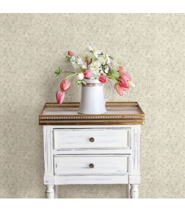 3123-216113 - Eleanor Blue Folk Botanical Trail Wallpaper by Chesapeake