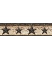 3123-44602 - Ennis Charcoal Rustic Barn Star Border by Chesapeake