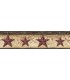 3123-44603 - Ennis Maroon Rustic Barn Star Border by Chesapeake