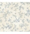 3123-02192 - French Nightingale Blue Trail Wallpaper by Chesapeake