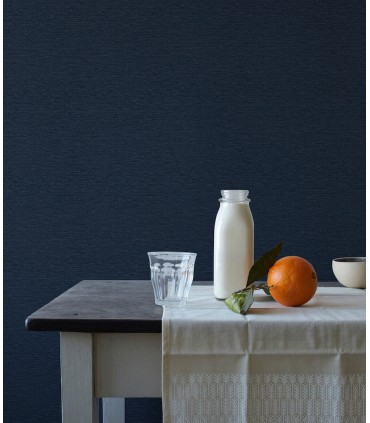 3123-10212 - Gump Navy Faux Grasscloth Wallpaper by Chesapeake