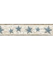 3123-65366 - Heritage Blue Tin Star Border by Chesapeake