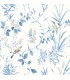 3123-24170 - Imperial Garden Blue Botanical Wallpaper by Chesapeake