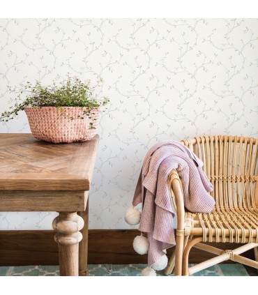 3123-09159 - Kurt Seafoam Tin Star Trail Wallpaper by Chesapeake