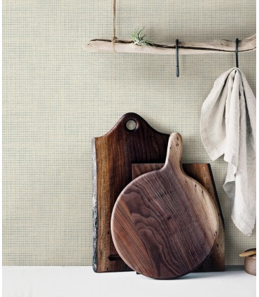 3123-10006 - Nimmie Khaki Basketweave Wallpaper by Chesapeake