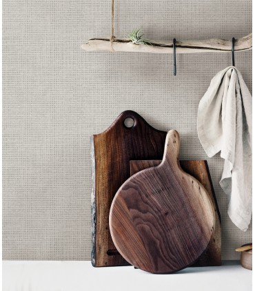 3123-10010 - Nimmie Light Grey Basketweave Wallpaper by Chesapeake
