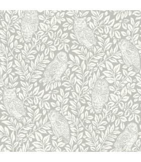 3123-12411 - Parliament Grey Owl Wallpaper by Chesapeake