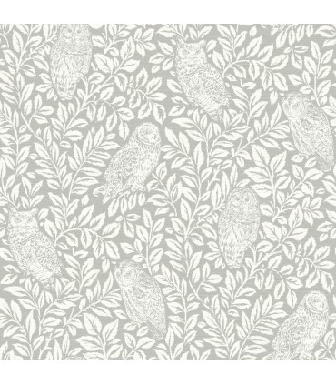 3123-12411 - Parliament Grey Owl Wallpaper by Chesapeake