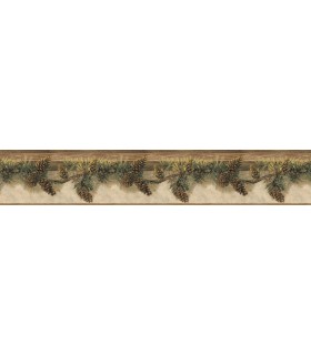 3123-01632 - Pine Hill Chestnut Branches Border by Chesapeake