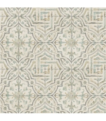 3123-12335 - Sonoma Grey Spanish Tile Wallpaper by Chesapeake