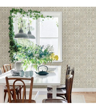 3123-12335 - Sonoma Grey Spanish Tile Wallpaper by Chesapeake
