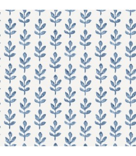 3123-13841 - Whiskers Blue Leaf Wallpaper by Chesapeake