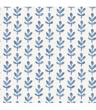 3123-13841 - Whiskers Blue Leaf Wallpaper by Chesapeake