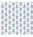 3123-13841 - Whiskers Blue Leaf Wallpaper by Chesapeake