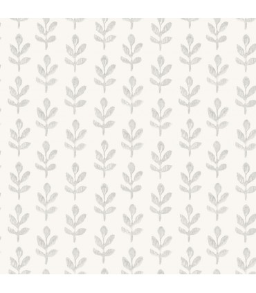 3123-13842 - Whiskers Light Grey Leaf Wallpaper by Chesapeake