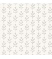 3123-13842 - Whiskers Light Grey Leaf Wallpaper by Chesapeake