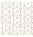 3123-13842 - Whiskers Light Grey Leaf Wallpaper by Chesapeake