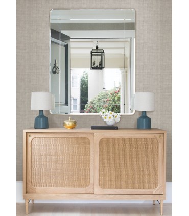 3122-10020 - Nimmie Stone Woven Grasscloth Wallpaper by Chesapeake