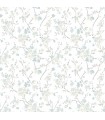 3122-10910 - Glinda Aqua Floral Trail Wallpaper by Chesapeake