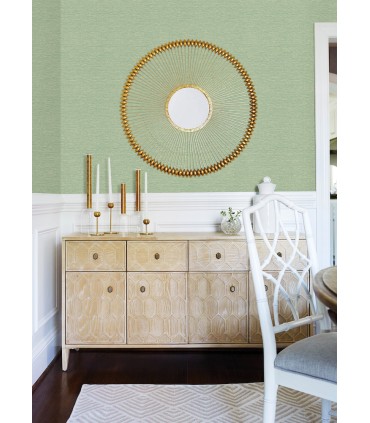 3122-10204 - Gump Green Faux Grasscloth Wallpaper by Chesapeake