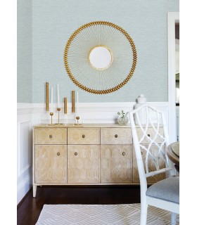 3122-10202 - Gump Light Blue Faux Grasscloth Wallpaper by Chesapeake