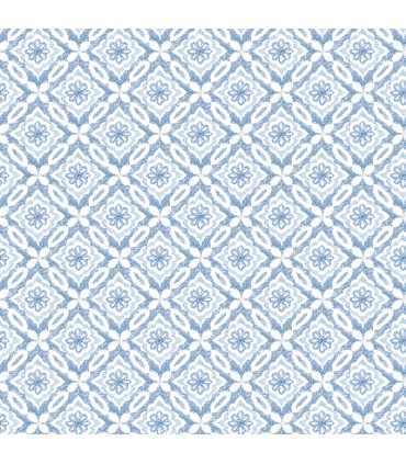 3122-10702 - Hugson Blue Quilted Damask Wallpaper by Chesapeake
