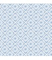 3122-10702 - Hugson Blue Quilted Damask Wallpaper by Chesapeake