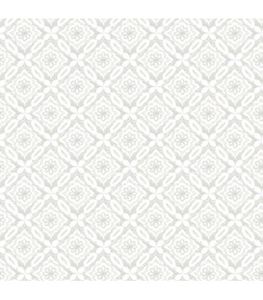 3122-10700 - Hugson Grey Quilted Damask Wallpaper by Chesapeake