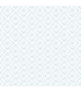3122-10704 - Hugson Teal Quilted Damask Wallpaper by Chesapeake