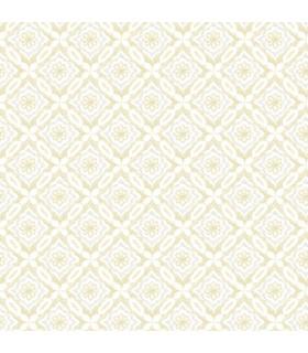 3122-10703 - Hugson Yellow Quilted Damask Wallpaper by Chesapeake